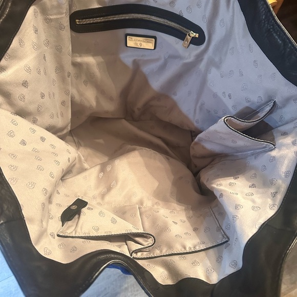 Helen Kaminski Blue and Black Quilted Tote Bag - Picture 4 of 9